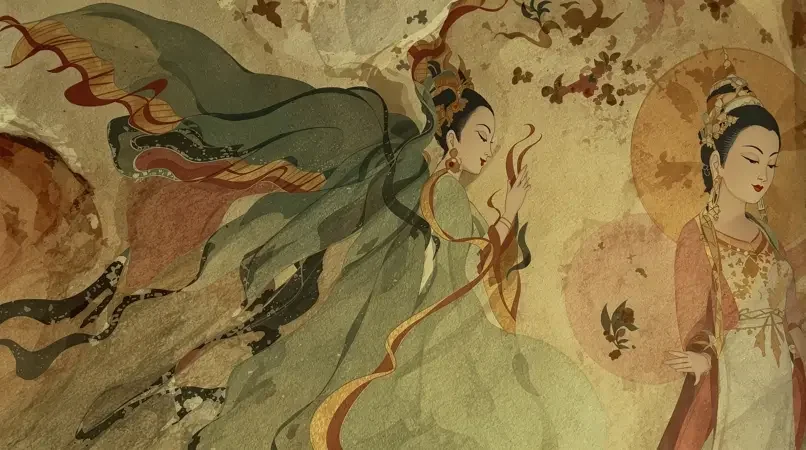 敦煌壁画·飞天
