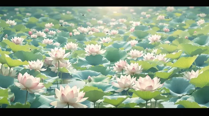 荷风送香气